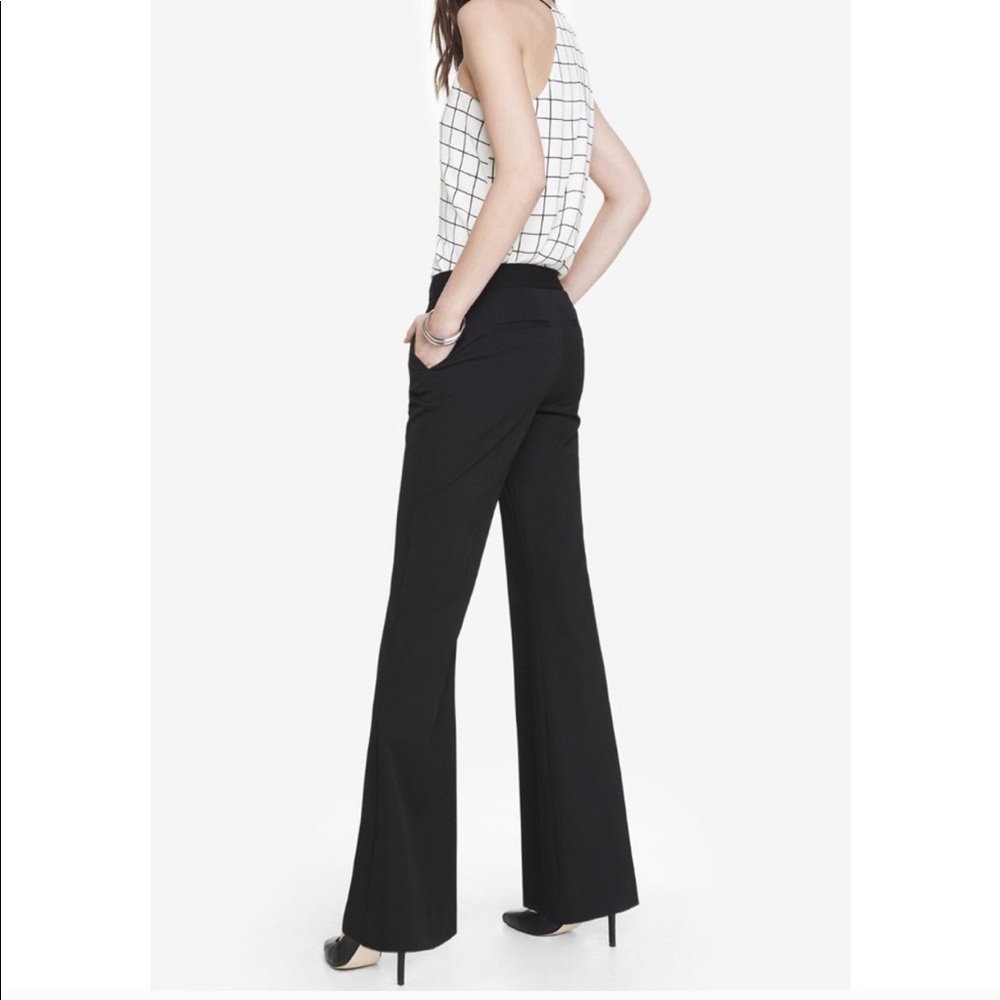 Express Navy Mid Rise Flare Pant